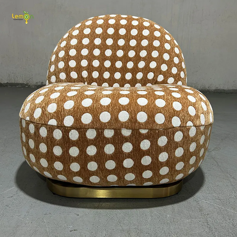 Light luxury Italian style extremely simple chair Internet celebrity rotatable living room creative negotiation leisure chair