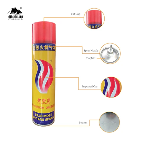 250ML High Quality Cheap Butane Gas OEM Brand Butane Gas Lighter Refill