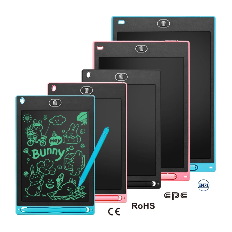 8.5 10 12 inch Memo Pads Kids Digital Drawing Board LCD Writing Tablet E-Writer
