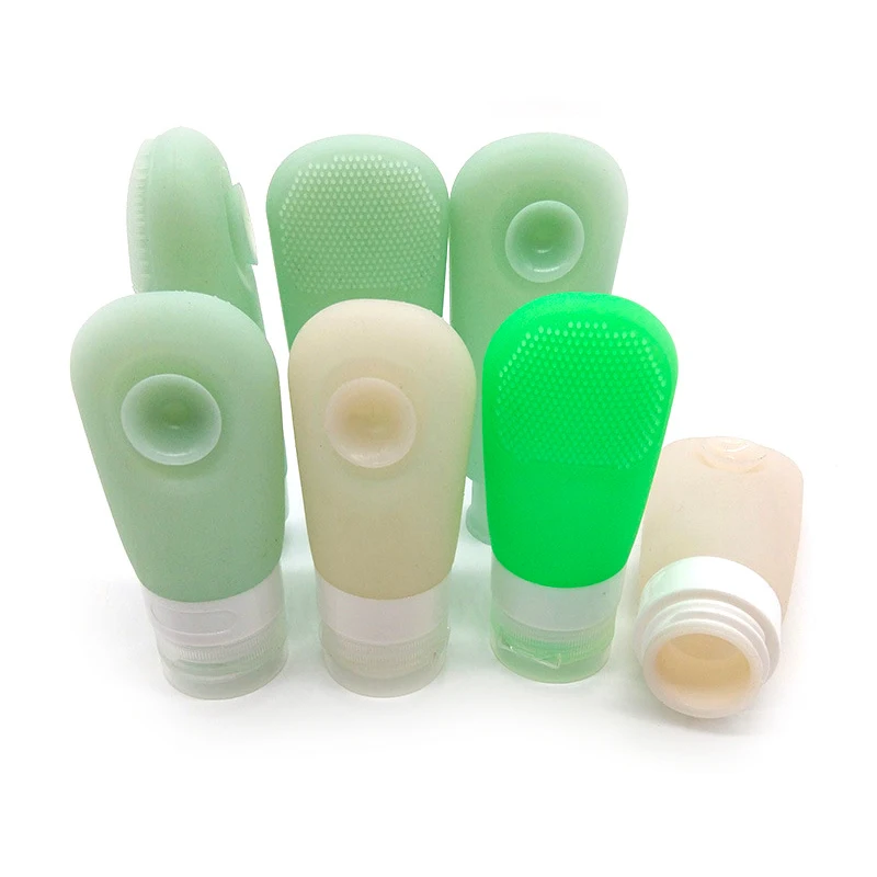 Hot Sale Can Adsorbe Silicone Skin Care Cosmetic Lotion Split Bottle Squeeze Travel Portable