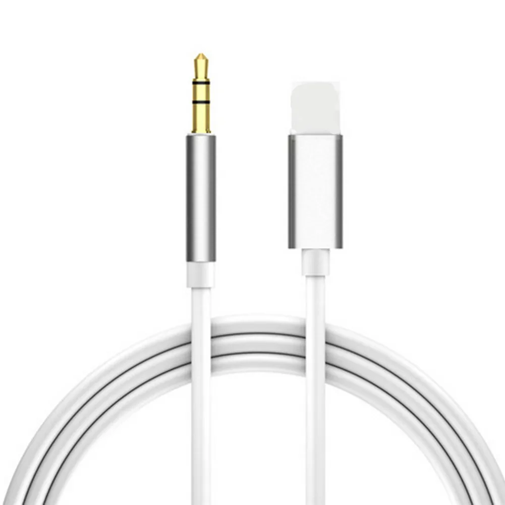 New Arrival 1meter 3.5mm Aux Cable Lighting To Male 3.5mm Car Cable For Iphone Aux Adapter Cable