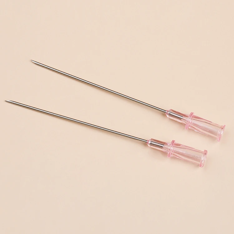Straight 17G 70mm Length Purple Thin Wall PP PC Surgical Medical Use Disposable Introducer Needles