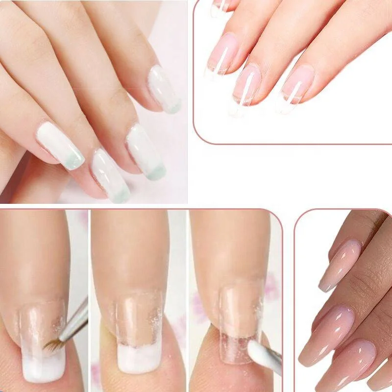 UV LED Builder Hard Gel Crystal Transparent UV Cover Gel for Nail Art Salon