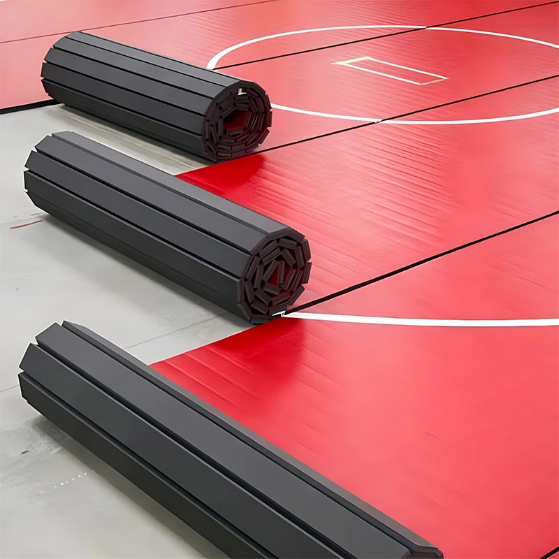 Wholesale Vinyl Surface Bonded Xpe Foam Roll Out Jiu Jitsu Mats Rollable Water Mold Resistant