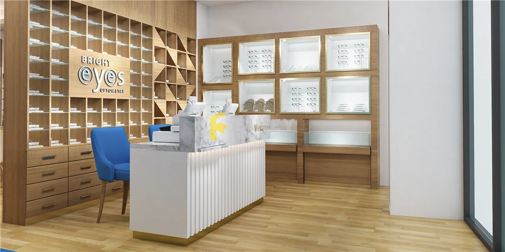 Customized Retail Optical Shop Interior Design Decoration Optical Display Cabinets Furniture For Optical Shop Interior Design