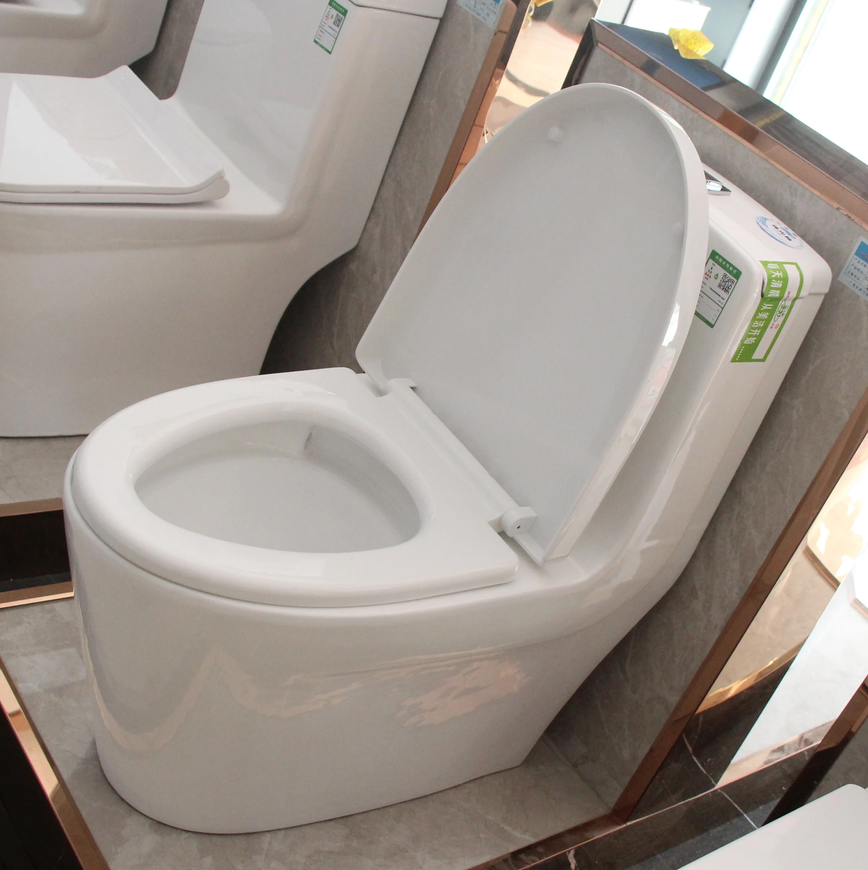 
Fast flush toilet dual button siphon vortex with silence cover for home 