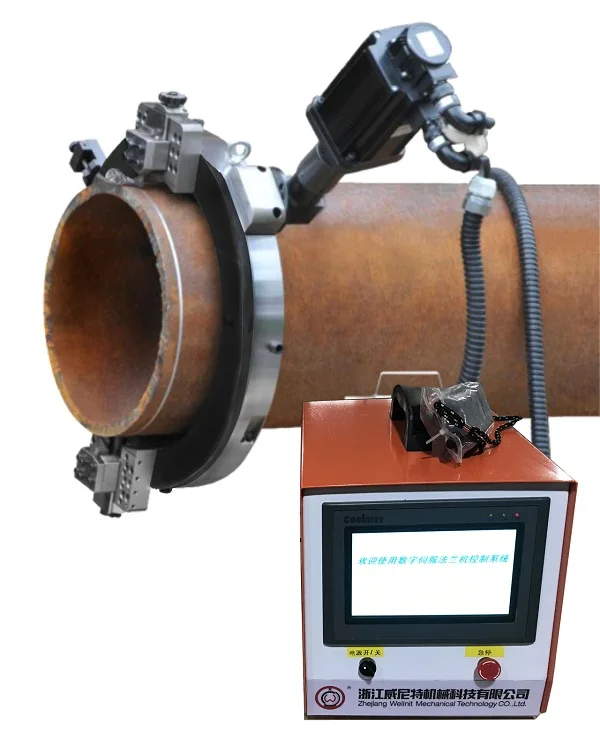 Портативный фланцевый станок с ЧПУ для резки труб и холодной резки