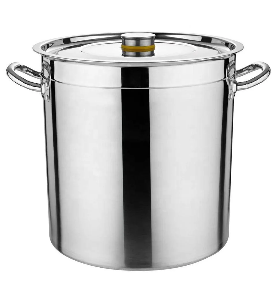 Цена по прейскуранту завода-изготовителя Коммерческая кухонная посуда 40L большой емкости кастрюля для готовки из нержавеющей стали супа индукционой бульона