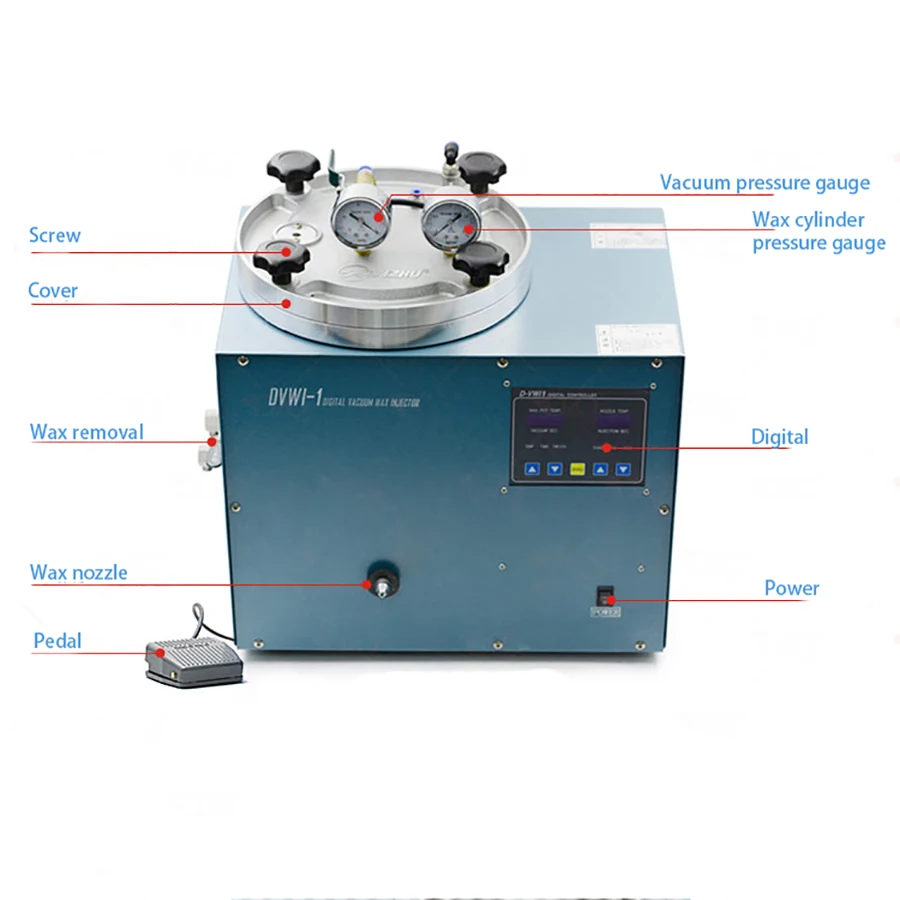 Jewelry Tool Equipment Digital Wax Injection Machine Digital Vacuum Wax Injector Auto Clamp Wax Injecting Machine