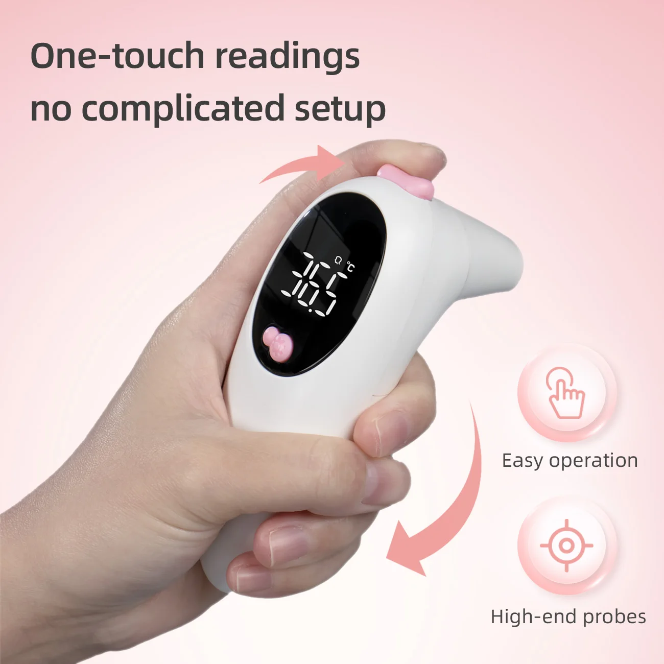 High Quality LED Digital Forehead No Touch 3 in 1 Infrared Thermometers Gun for Babies and Adults
