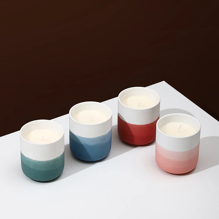 China manufacturer customized ceramic candle holders jars wholesale