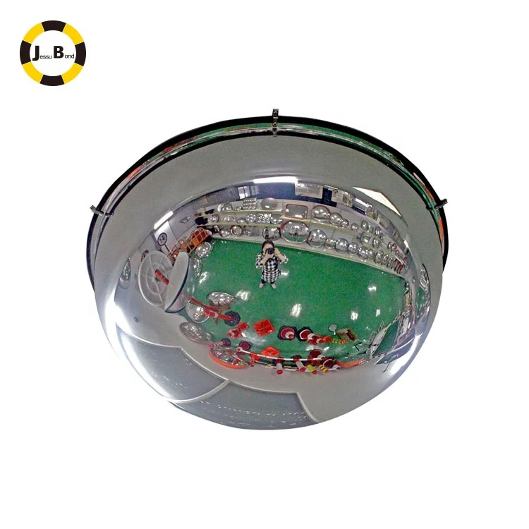 large 2 mm Thickness Acrylic Plastic Security 360  Degree Full Domed Mirror Convex