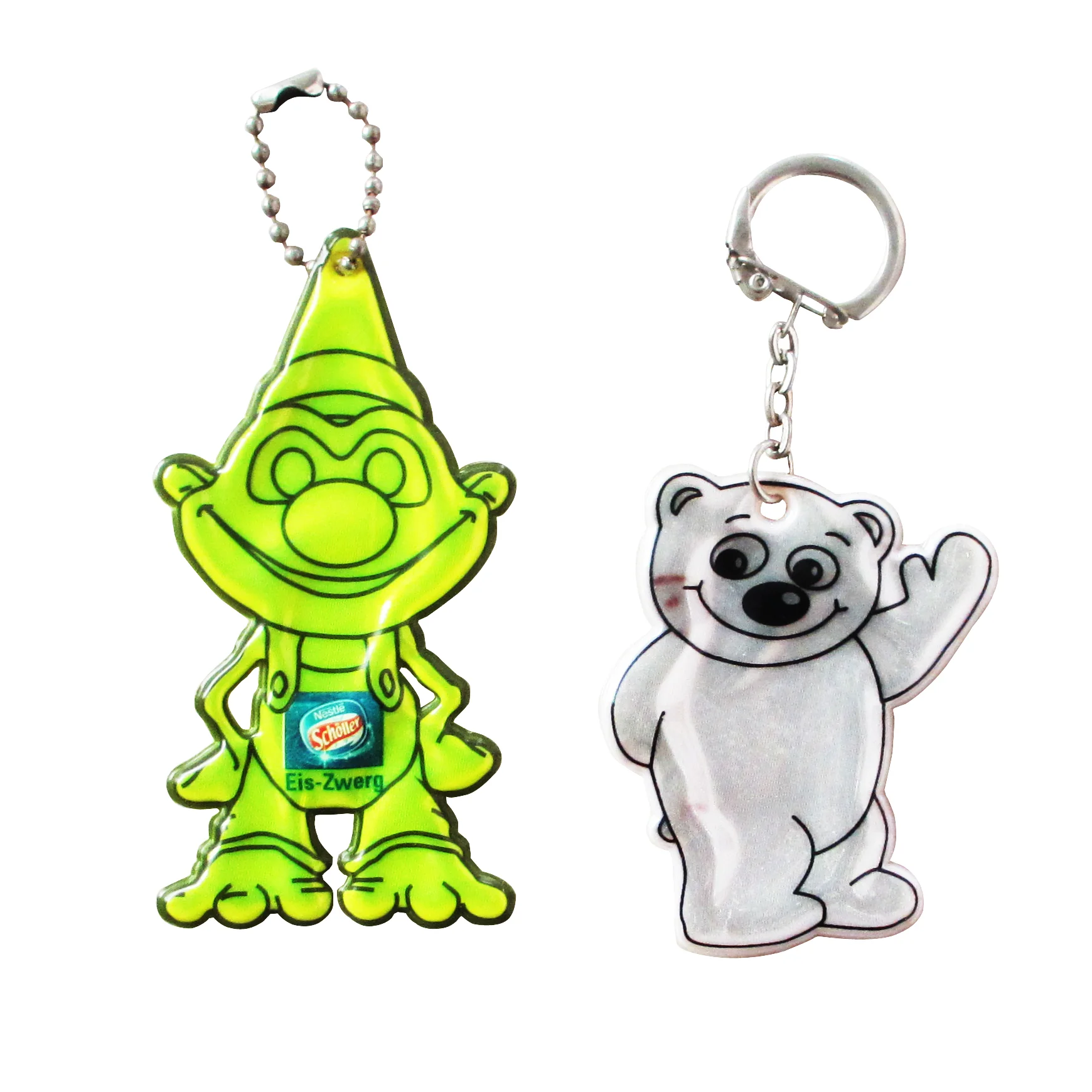 HCLITE Custom Logo Safety Vest Keychain Prismatic Sticker Sport Reflective PVC Clap Arm Band Set