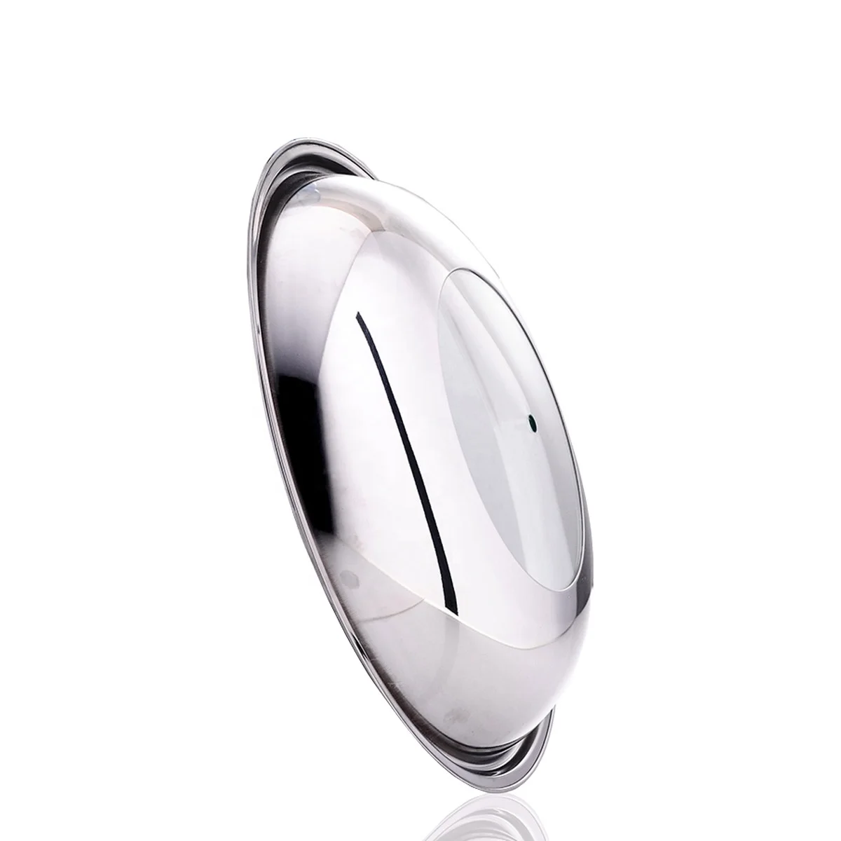 SHIXING Tempered Glass Lid Dome Stainless Steel Glass Lid With Steam Hole Suitable for Kitchen Cookware Cooking Frying Pan Lid