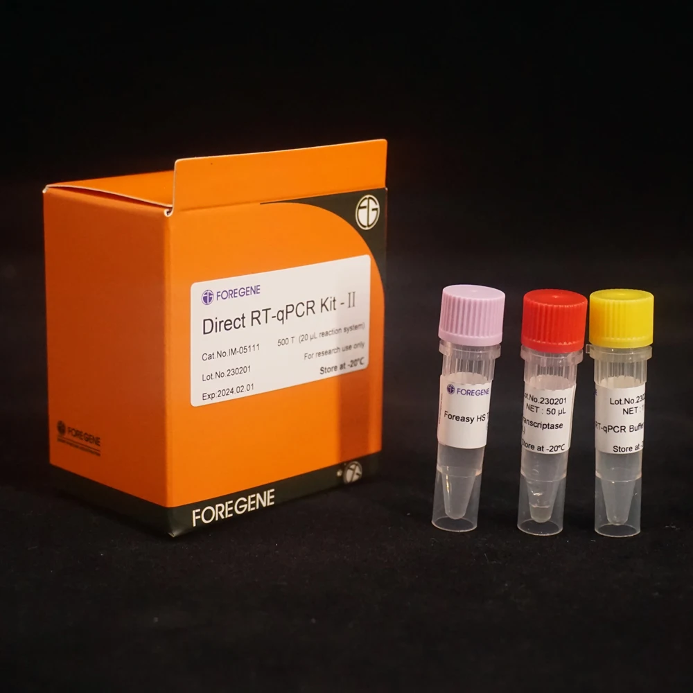Foregene Direct RT-qPCR Kit with separate packaged RT-qPCR buffer taq DNA polymerase and MMLV