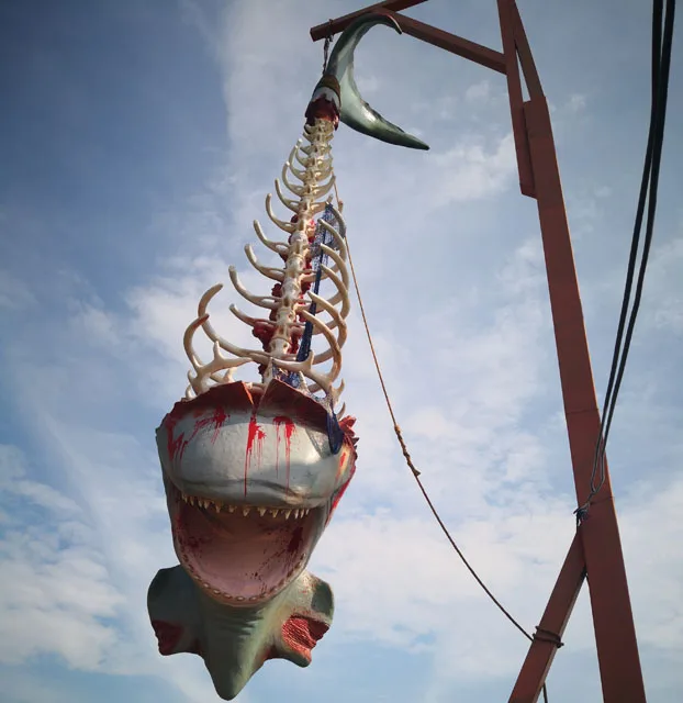 Latest Design Theme Park Shark Skeleton