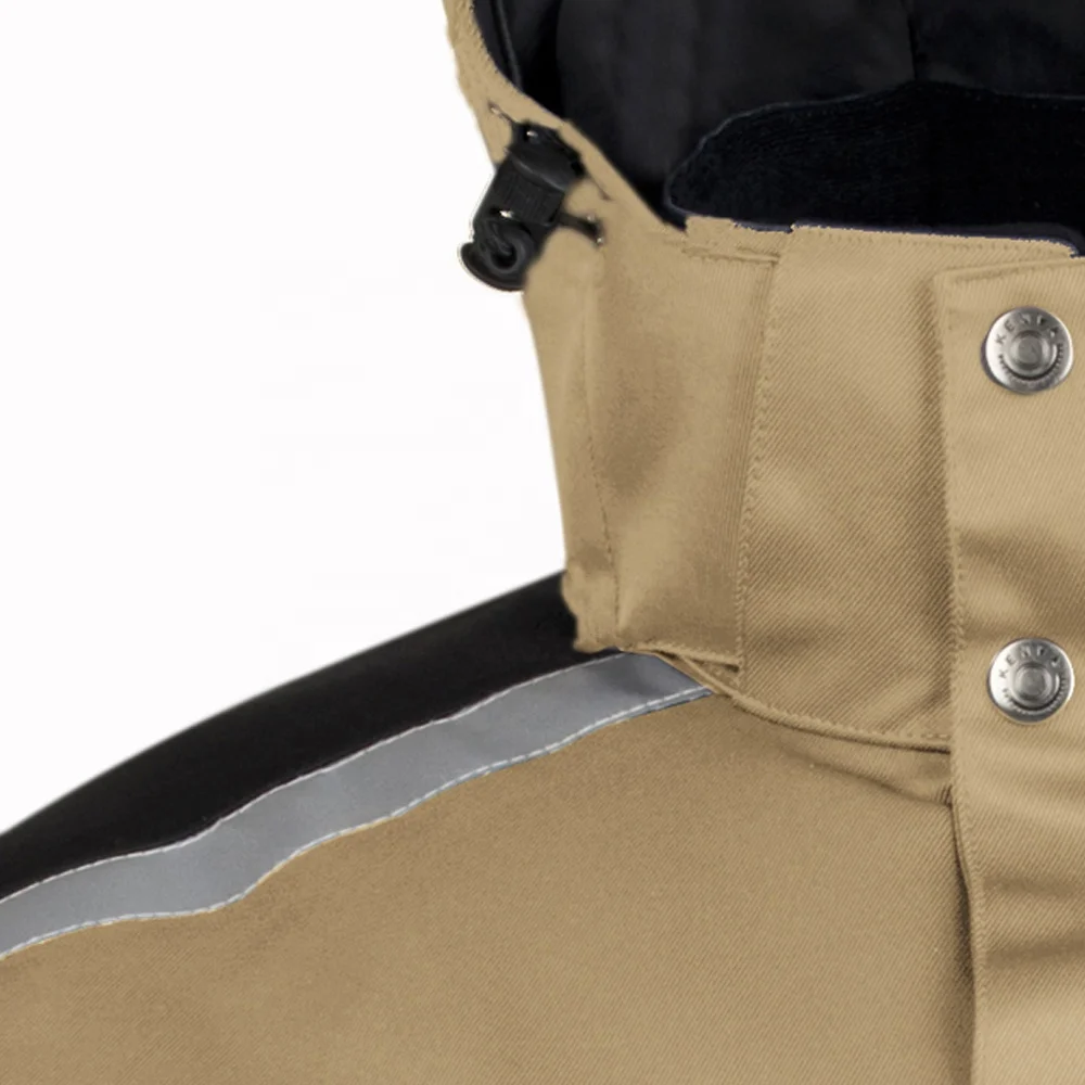 Custom workwear winter bomber pilot waterproof mens parka jacket