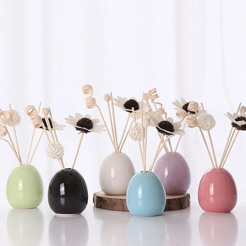 Custom ceramic car home fragrance aroma reed diffuser