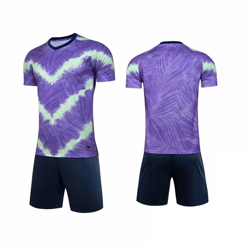 High Quality Football Jersey Quick Dry Competition Team Uniform Custom Printed Summer Sportswear Set