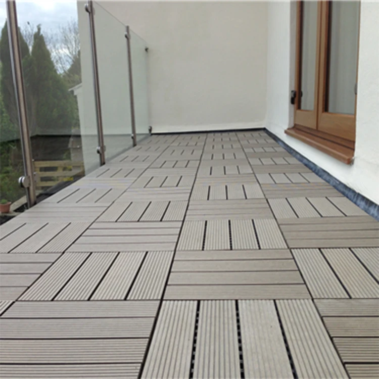 Easy Installation WPC Wood Plastic base interlocking Composite Flooring Garden non-slip Swimming Pool Balcony Deck Tiles
