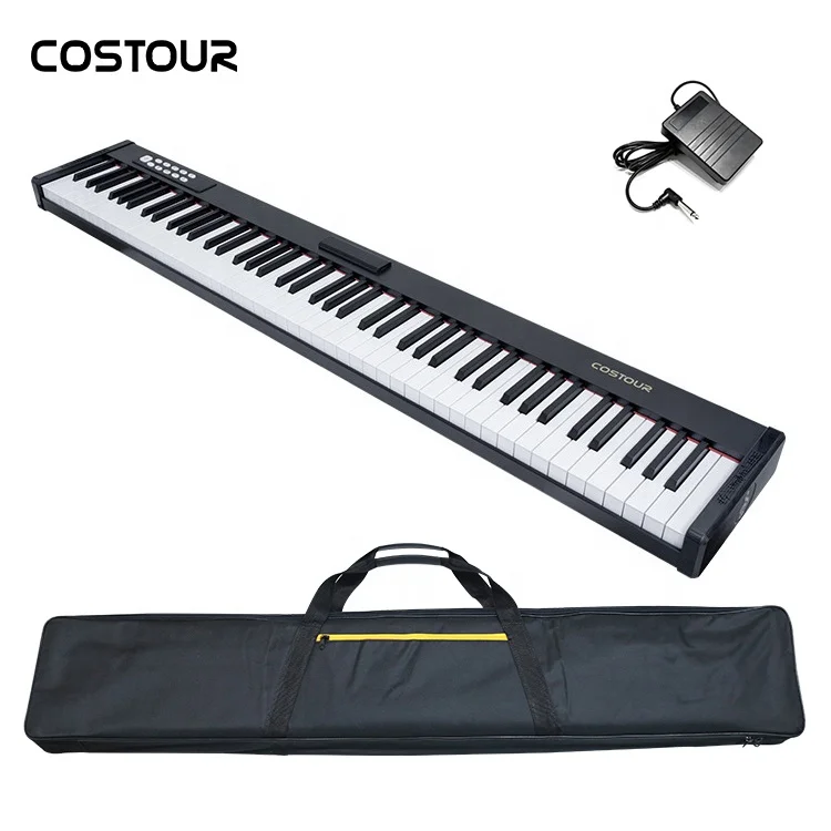 Заводской OEM MIDI орган пианино сенсорный чувствительный 88 клавиш музыкальная электронная клавиатура со встроенным динамиком