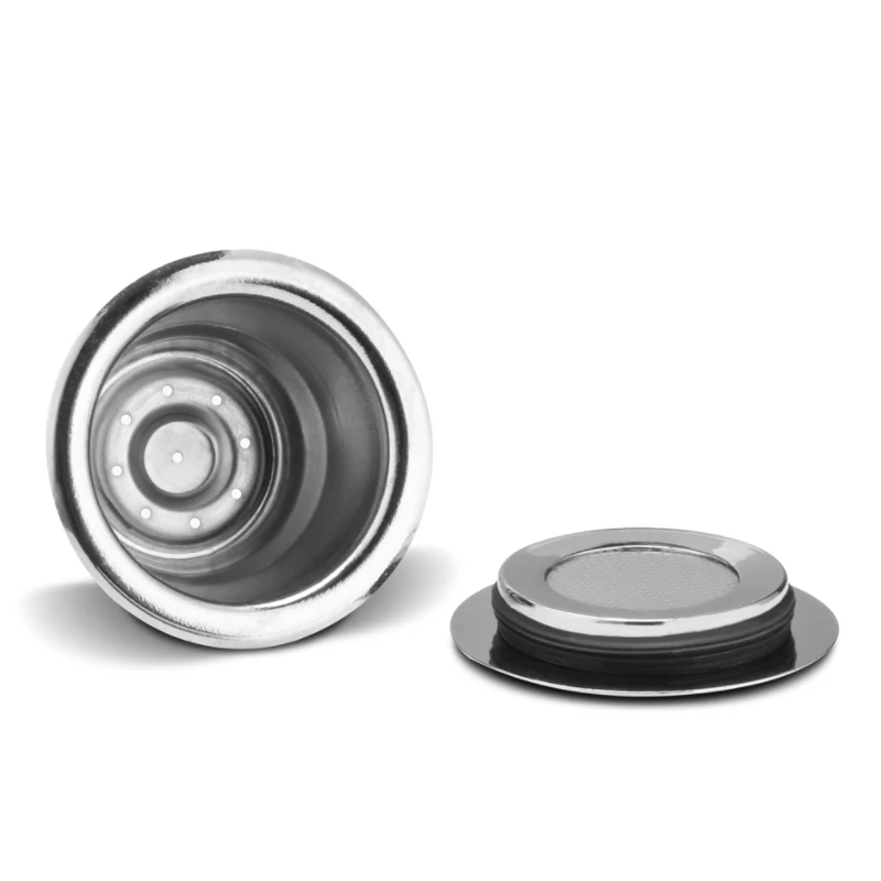 Stainless Steel Reusable Nespresso Empty Coffee Capsule Set With Lids