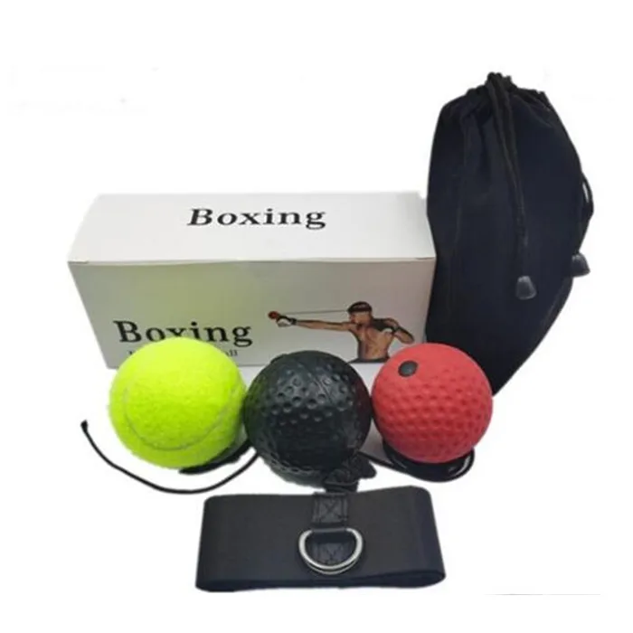 :Best Selling Boxing Reflex Ball,3 Hand-Eye Coordination Training React Reflex Ball Plus 1 Adjustable Headband