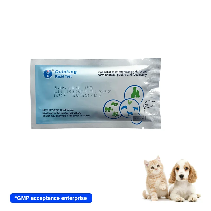 Canine rabies ag lateral flow assay kit test of dog/veterinary diagnostic strip
