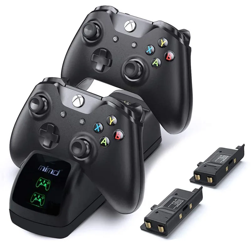 for XBOX Series X Charging Station Dual Charging Station with 2pcs Rechargeable Battery for Xbox One / X/ S / Elite Controller