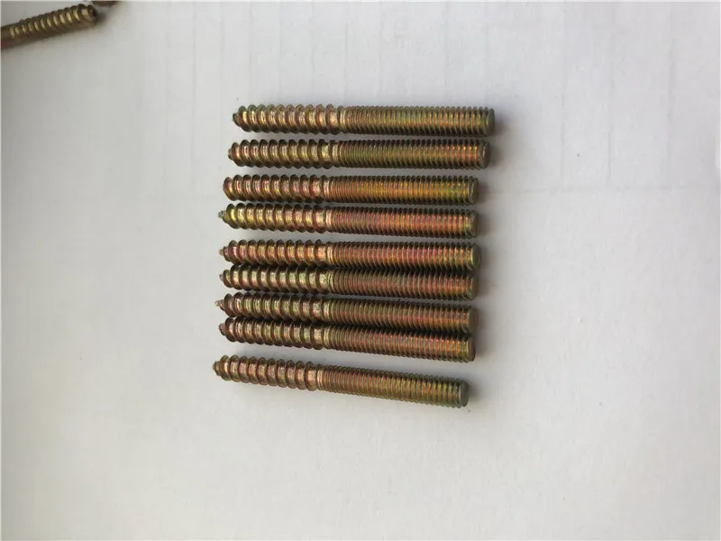 Hanger Bolts Double Headed Bolts Self Tapping Screw for Tap Handles Furniture Carbon Steel Galvanized M4 M5 M6 M8 1