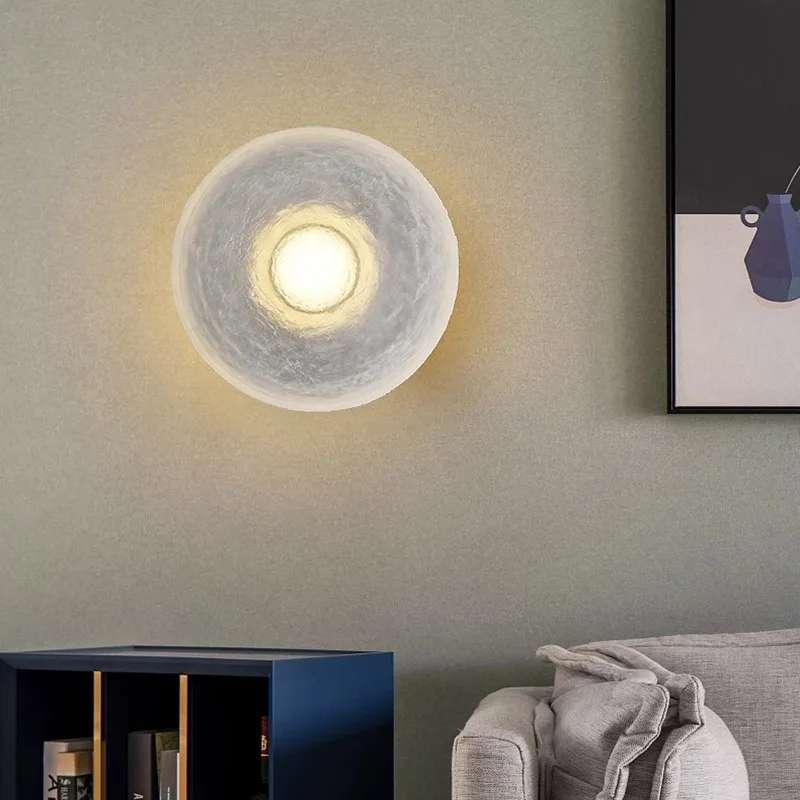 New Resin Transparent Decorative Wall Lamp for Living Room Bedroom Aisle Wall Lamp