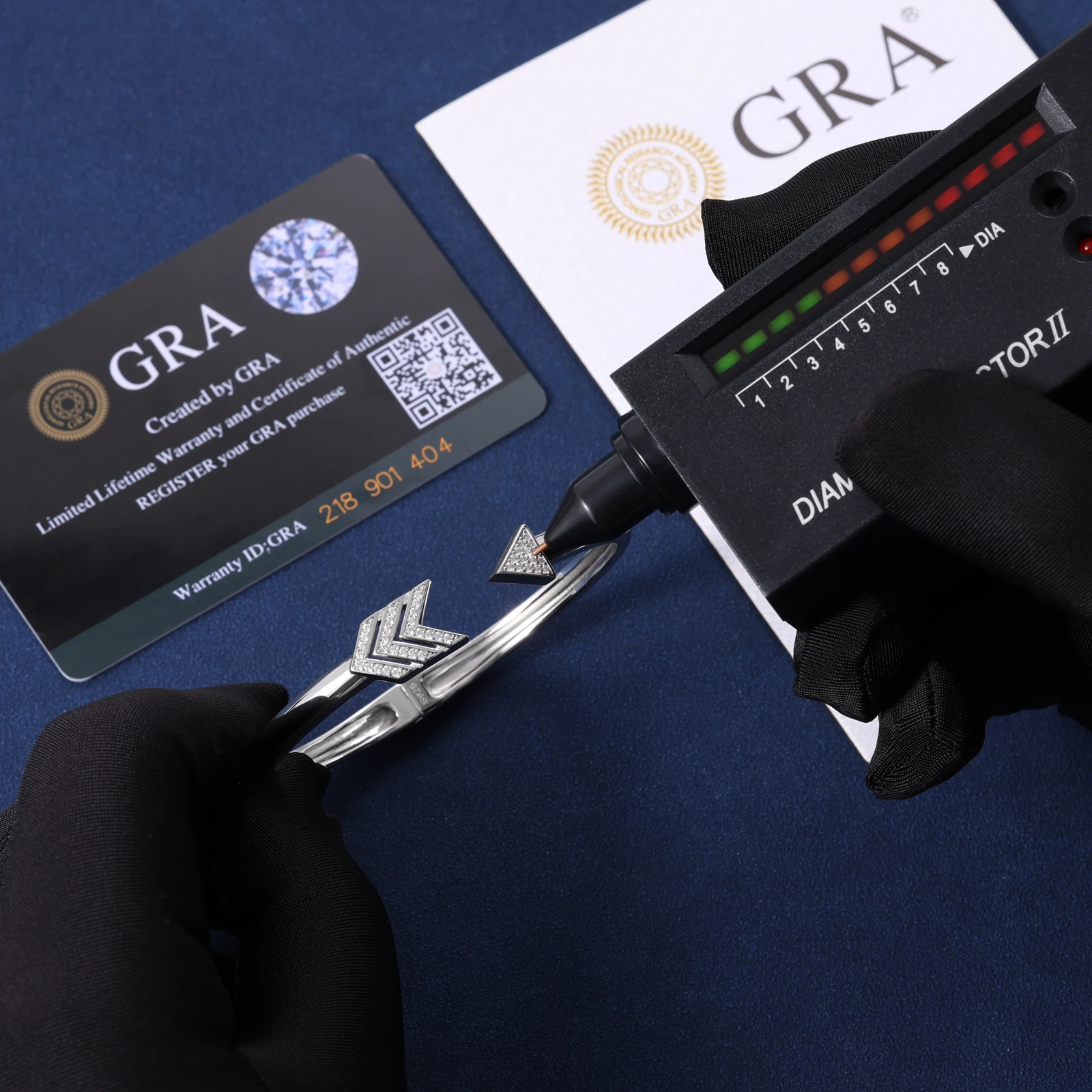 Exquisite Creative VVS D Moissanite Diamond Bangle Trendy 925 Sterling Silver Arrow Bracelet Jewelry Fashion Accessories Gift