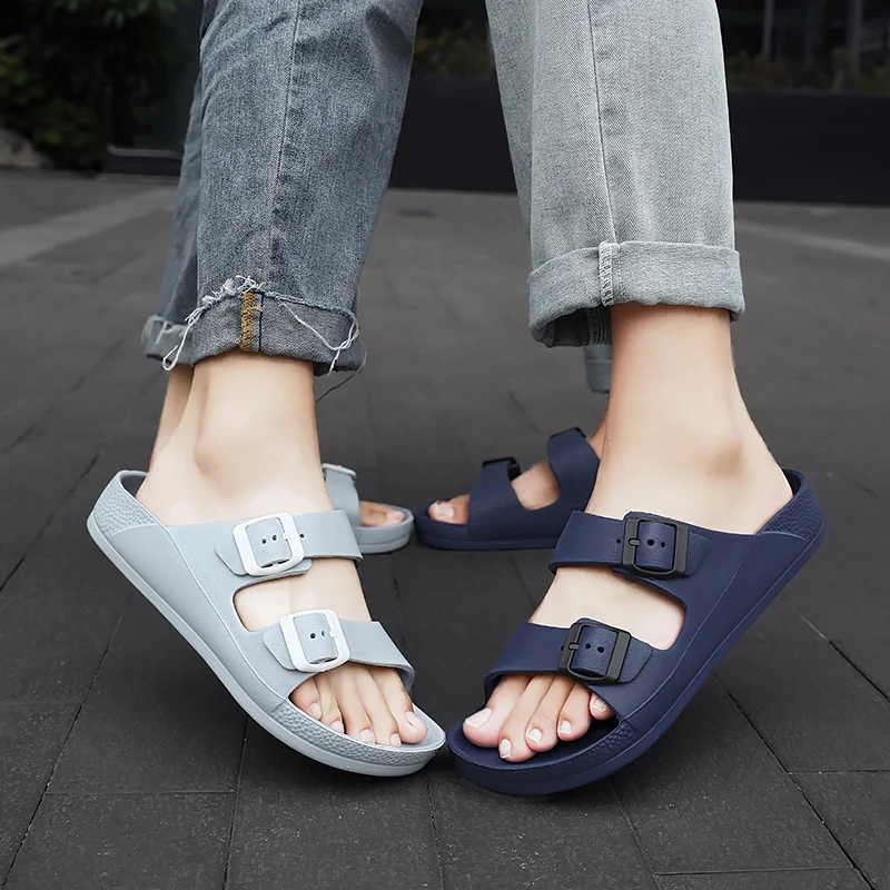 Beach Slippers Ladies Casual Slip On Slides Shoes,Women Eva Slippers Slides For Ladies,Women Eva Slippers 2 Strap Sandals