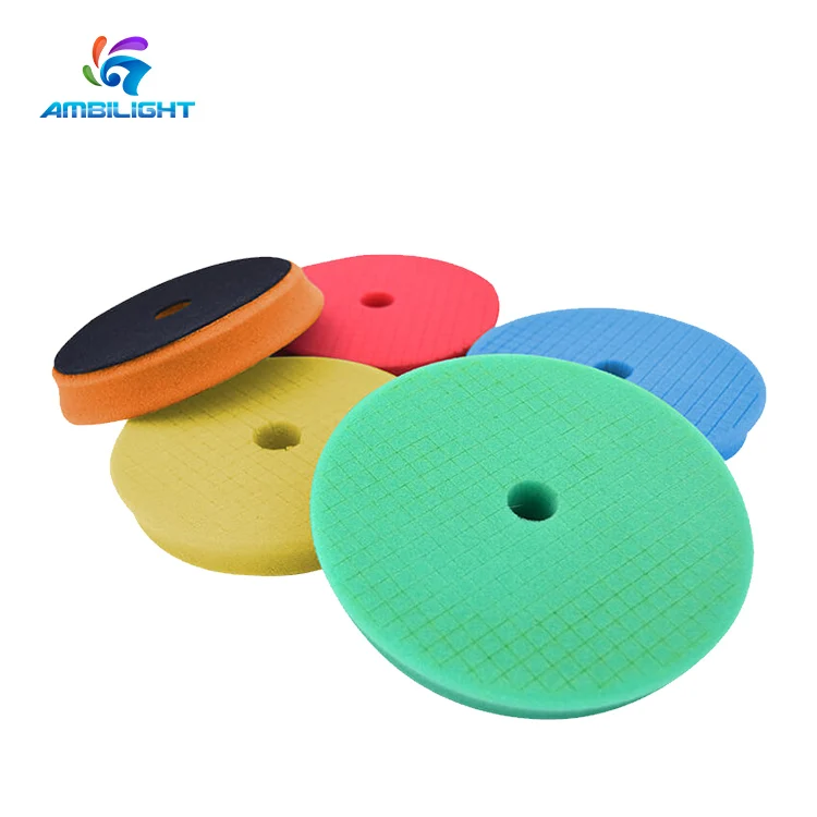 Factory Direct Wholesale Grid Foam Buffing Pads Car Detailing Sponge Polishing Pad for DA RO GA Polisher