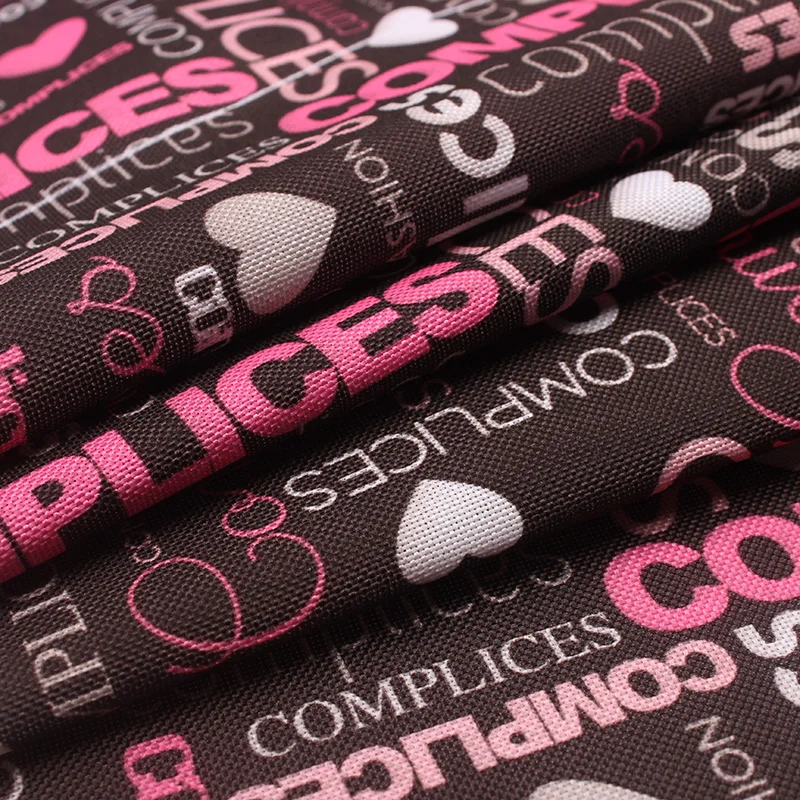 
custom pattern printing 600d polyester oxford fabric for bag series 