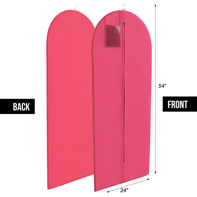 Custom logo garment bag mens non woven garment bag suit cover dress garment bags