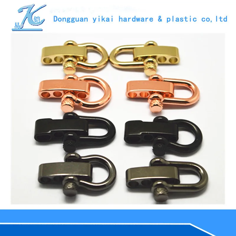 factory wholesale  survival shackle  adjustable  d shackle for paracord bracelet