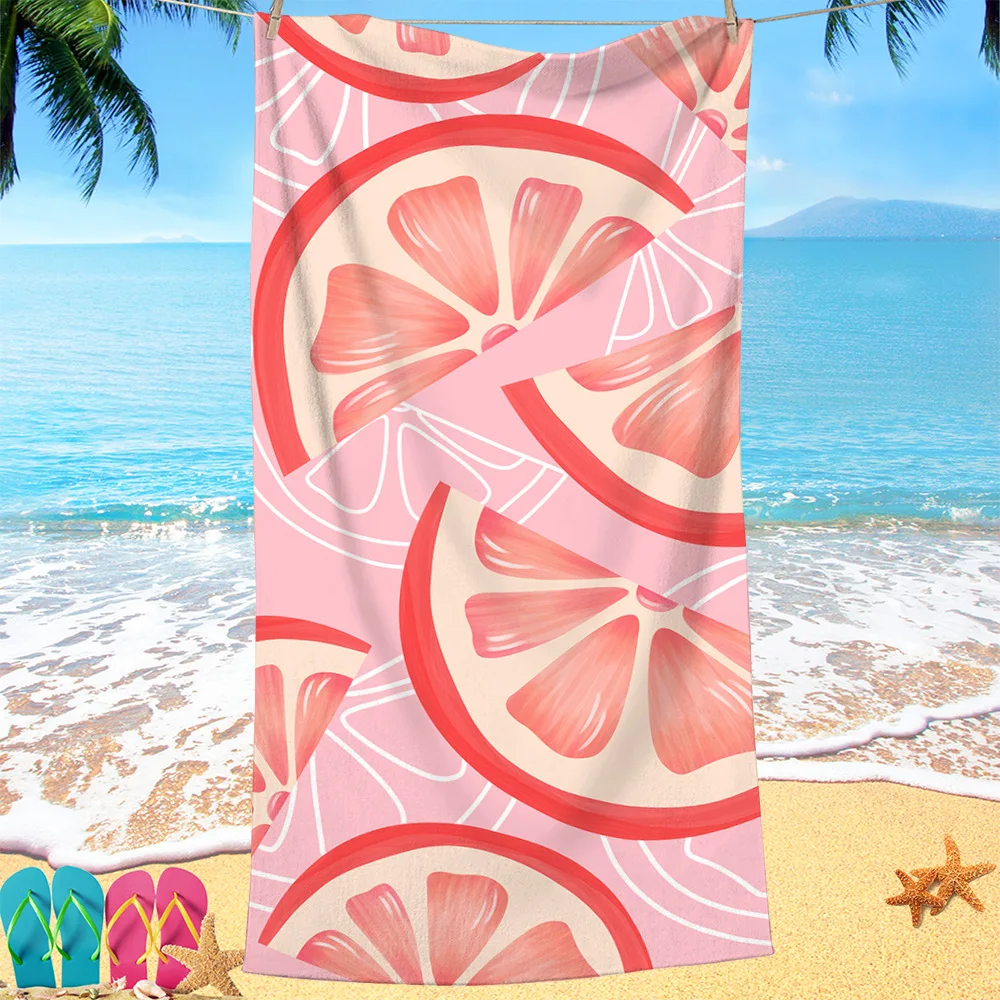 Customizable Light Weight Adult Kids Personalized Design Sublimation Print Sand less Polyester Microfiber Beach Towel