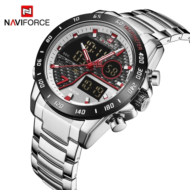 OEM NAVIFORCE 9171 Men Digital Watch Sport  Hot sale Mens Quartz Wristwatch Male Waterproof Clock Watches Relogio Masculino