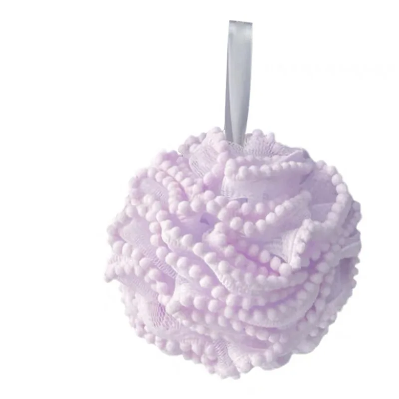 New large size 60g shower ball super soft anti scattering bath foaming net back rubbing wholesale