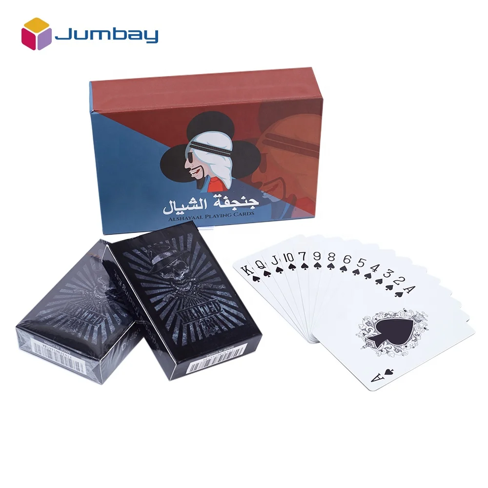 High Quality Plastic PVC Poker Waterproof Black Playing Cards Creative Gift Durable Poker