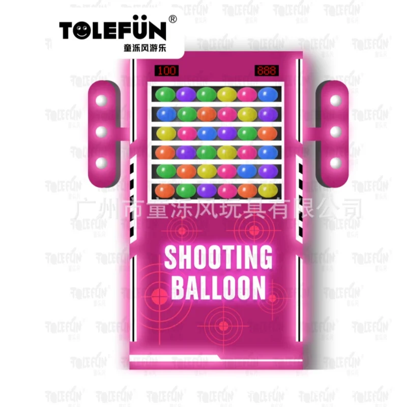 Tolefun Shooting Fun Fair Electronic Laser Shooting Target Commercial Small Carnival Booth Games Balloon Bust