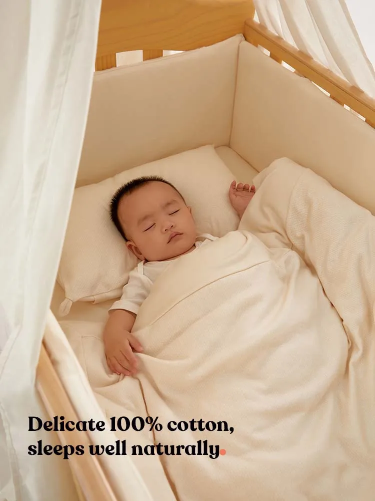 Kub Kindergarten Luxury Baby Bedding Set Crib Soybean Quilt Kids Bedding Set Cotton With Name Tag