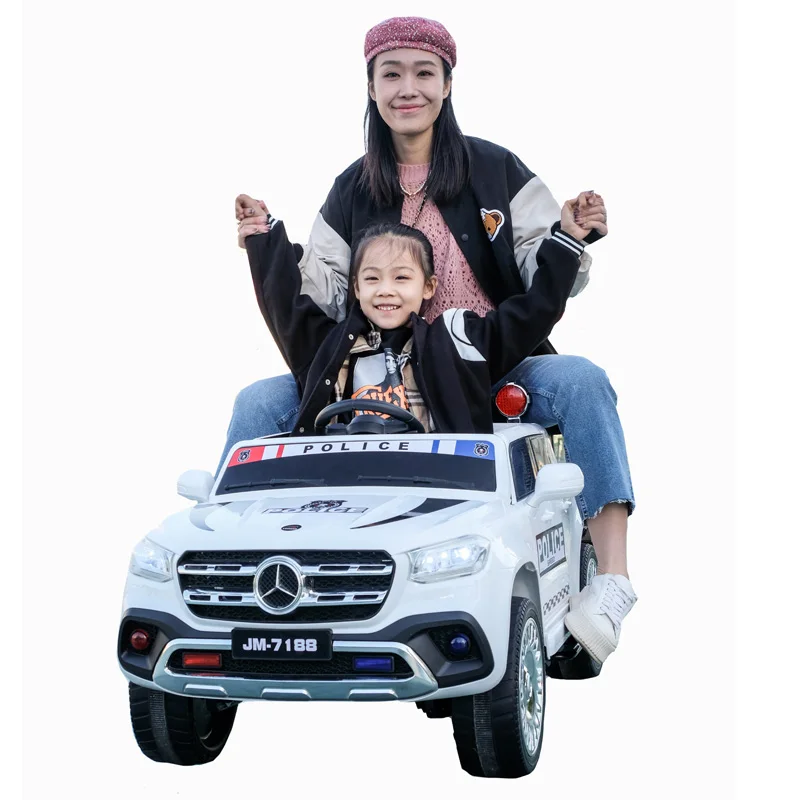 12v electric ride-on cars friction toy vehicle 4x4 kids ride on police car