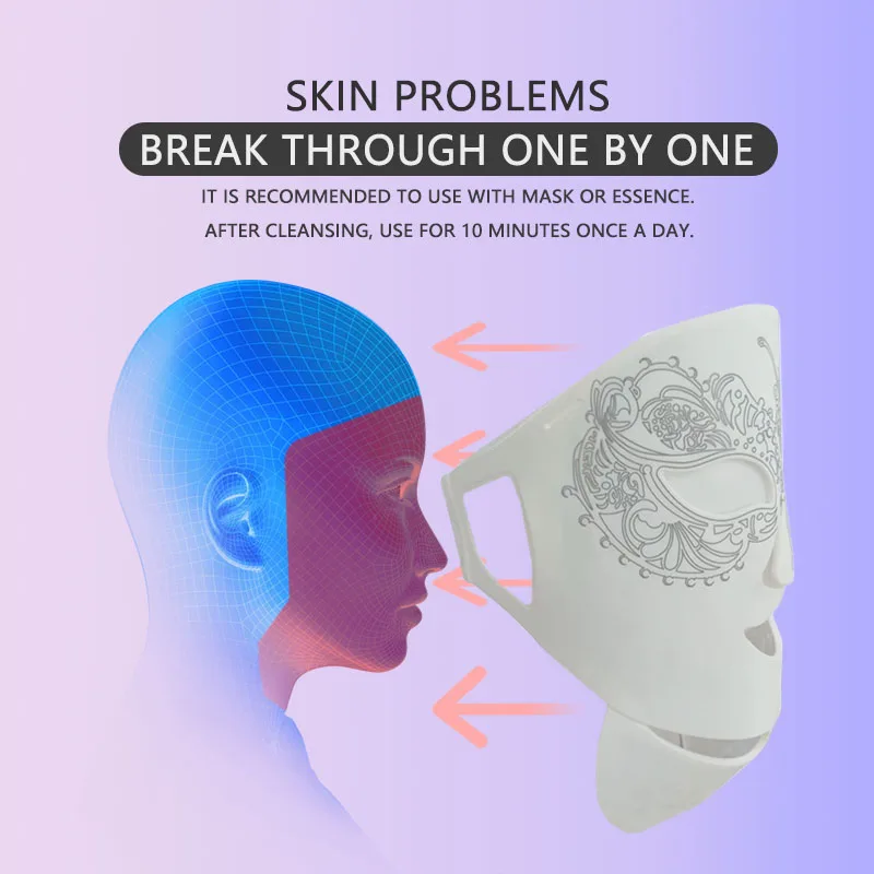 Anti Wrinkles Face Lift Skin Tightening Machine Face Firming Electric Face Toning Device Light Therapy Led Facial Masks