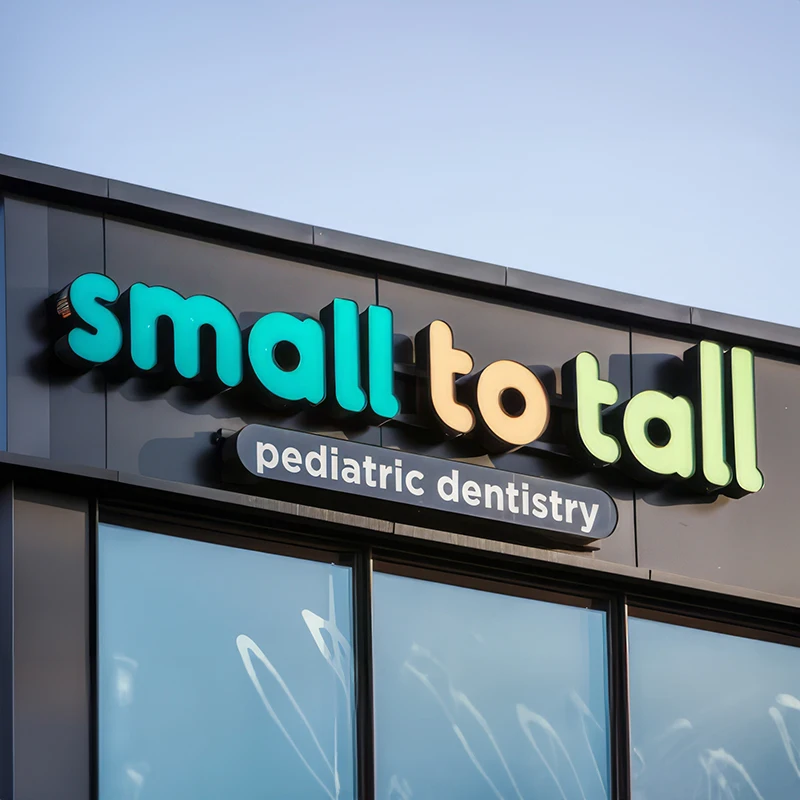 manufacturer custom sign 3D led luminous letters custom logo signs for store