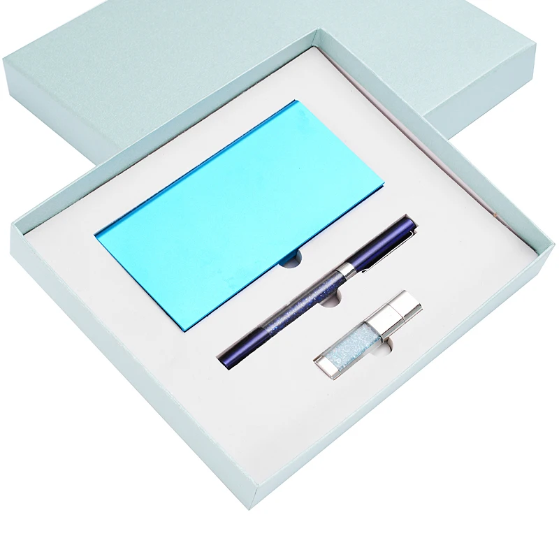 2019 рекламный новый подарок внешний аккумулятор Хрустальный USB и Хрустальная ручка деловой подарочный