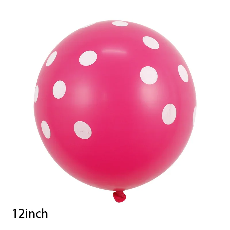 2.8g thickened printed wave dot latex balloon 12 inch cartoon animal baby shower happy birthday arranging balloon