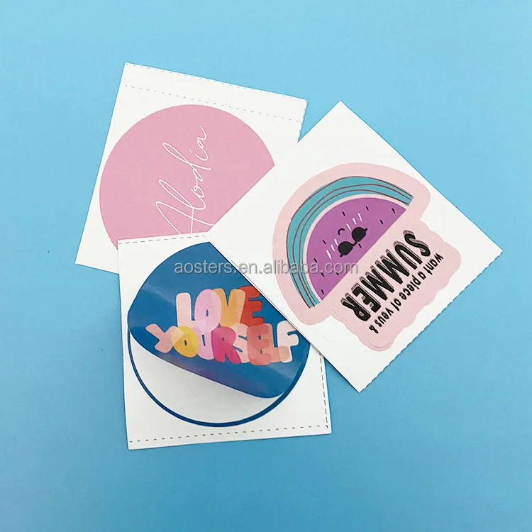 China Wholesale Adhesive PVC Custom Die Cut Vinyl Stickers Printing Logo Design Round Stickers Custom