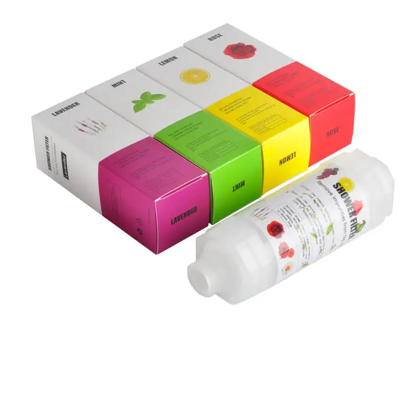 Rose lavender aroma chlorine shower filter portable infused shower filter for bathroom